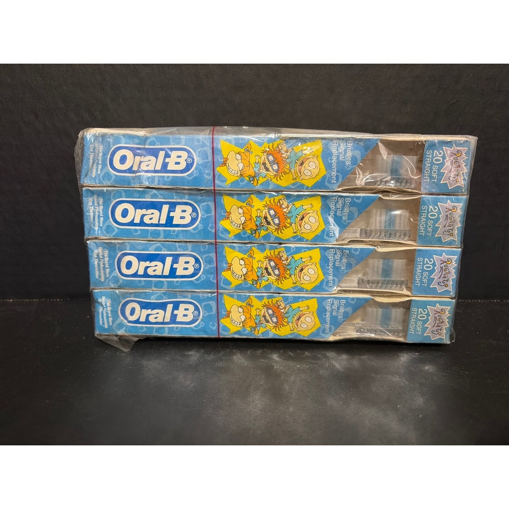 Vintage 1997 Oral-B Rugrats Toothbrushes 12 Pack New Old Stock Nickelodeon 90s